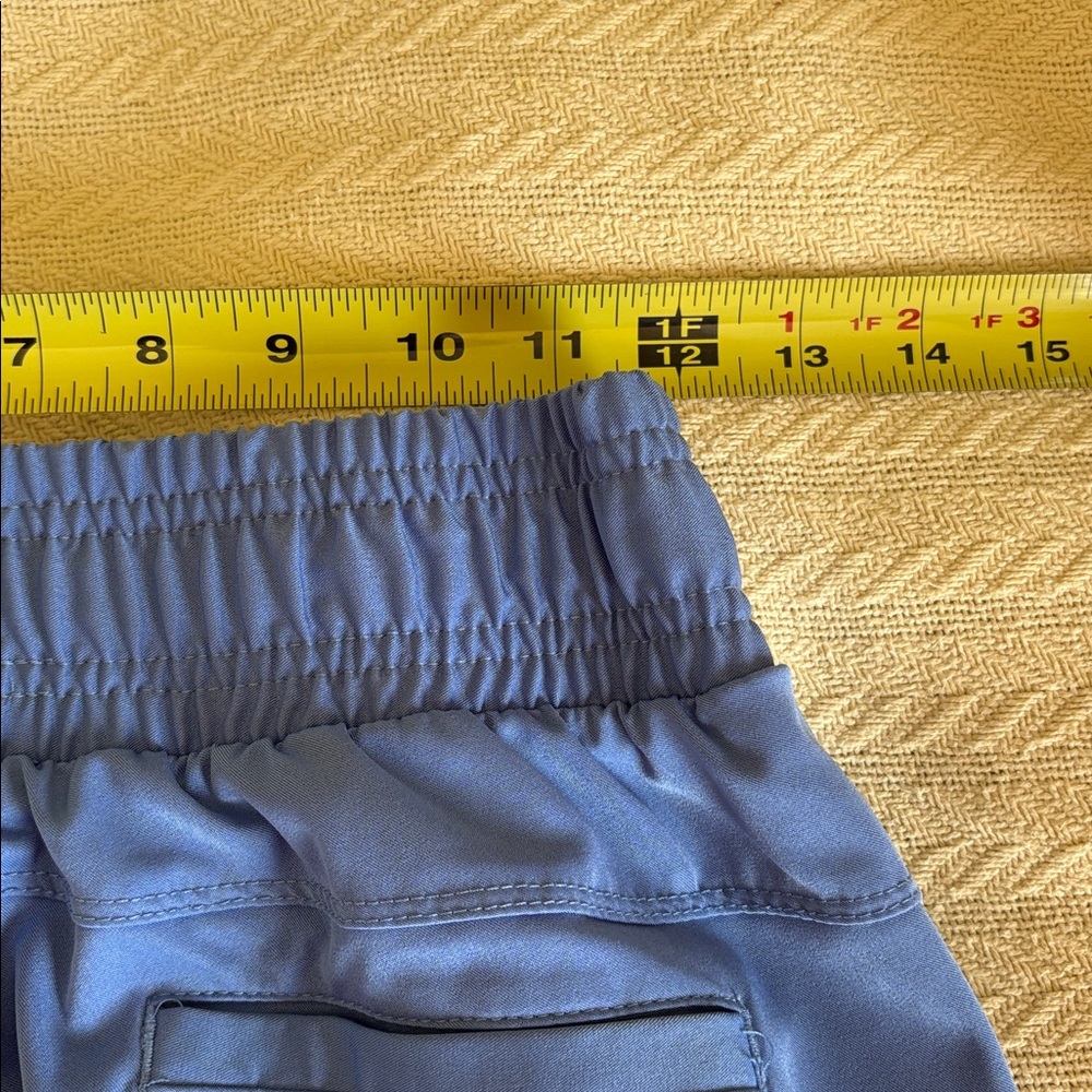 XS Healing Hands Blue Jogger Scrubs bottoms pants drawstring waist - Picture 10 of 11